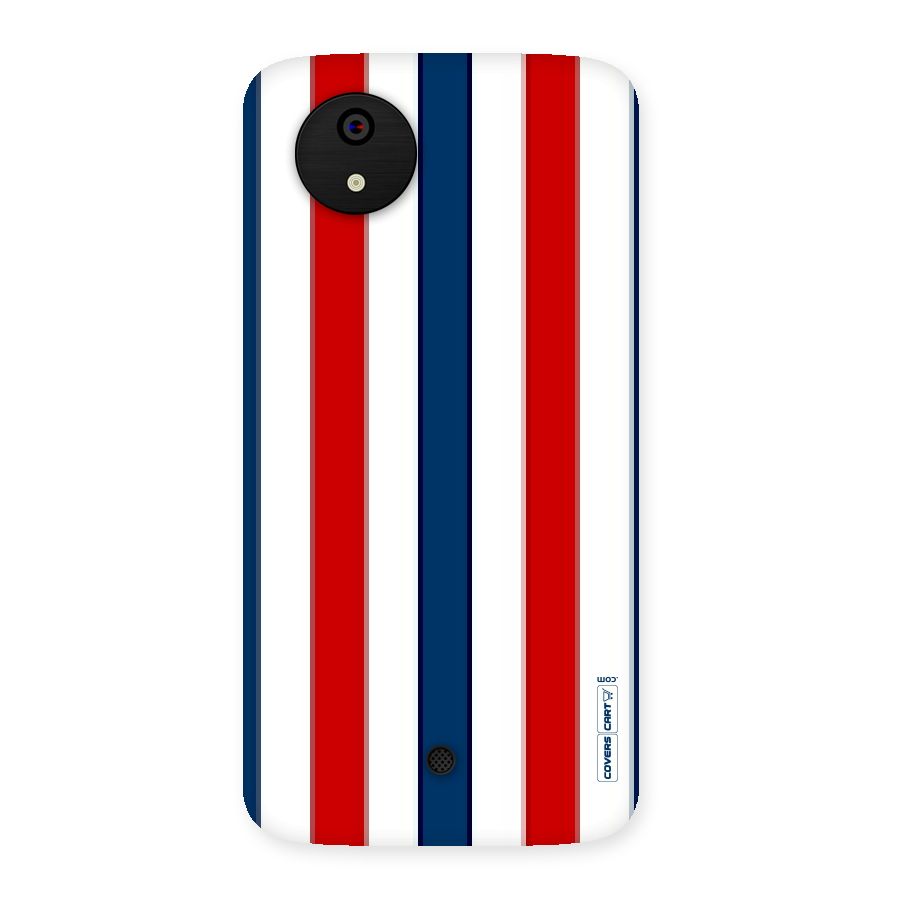 Tricolor Stripes Back Case for Micromax Canvas A1