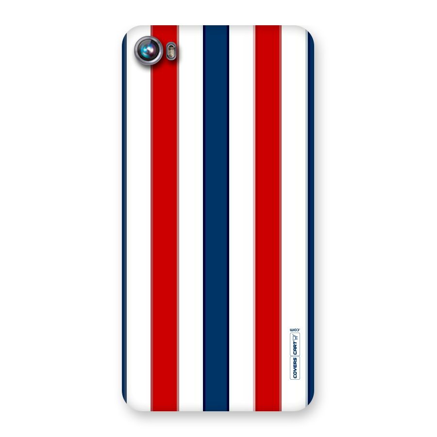 Tricolor Stripes Back Case for Micromax Canvas Fire 4 A107