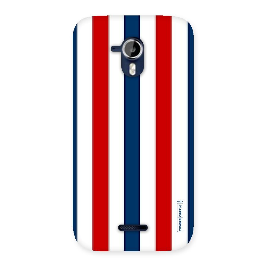 Tricolor Stripes Back Case for Micromax Canvas Magnus A117