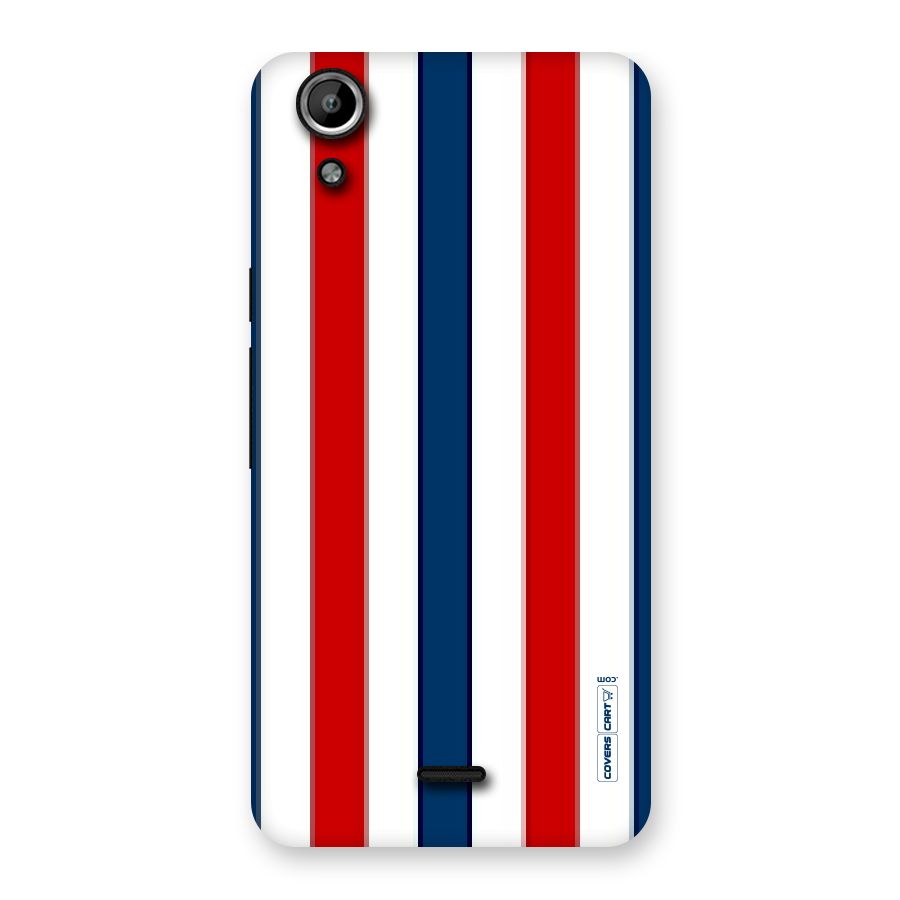 Tricolor Stripes Back Case for Micromax Canvas Selfie Lens Q345