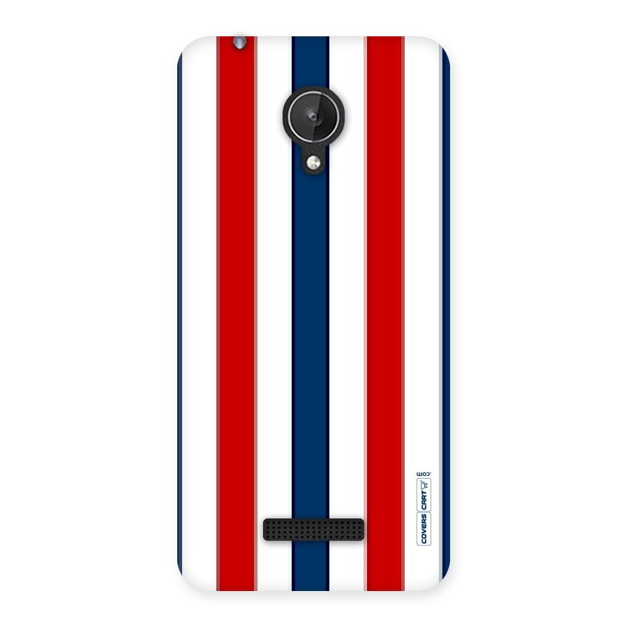 Tricolor Stripes Back Case for Micromax Canvas Spark Q380