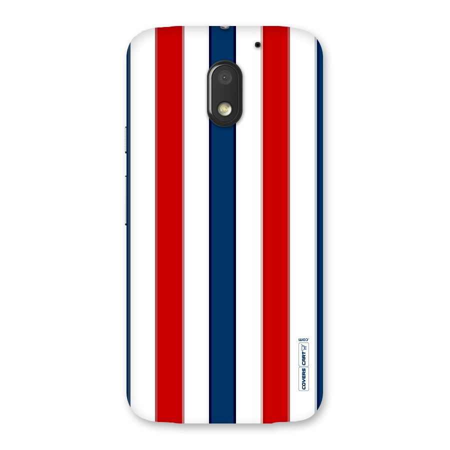 Tricolor Stripes Back Case for Moto E3 Power