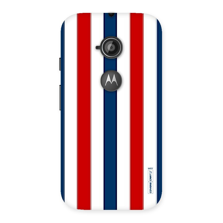 Tricolor Stripes Back Case for Moto E 2nd Gen