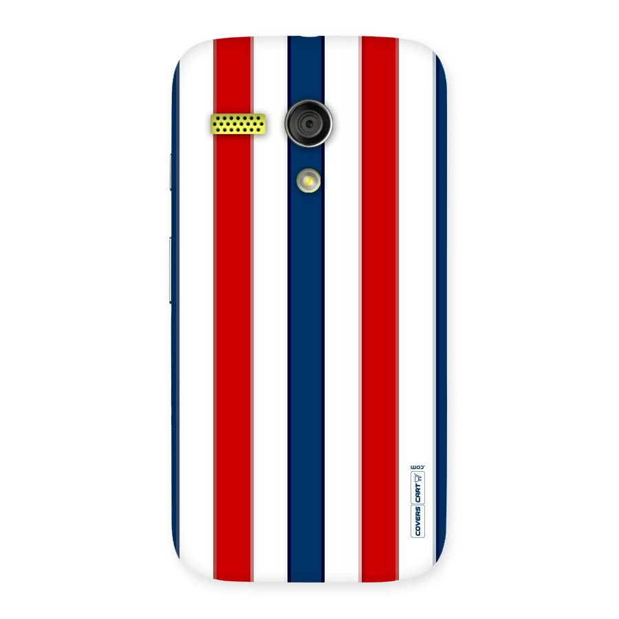 Tricolor Stripes Back Case for Moto G