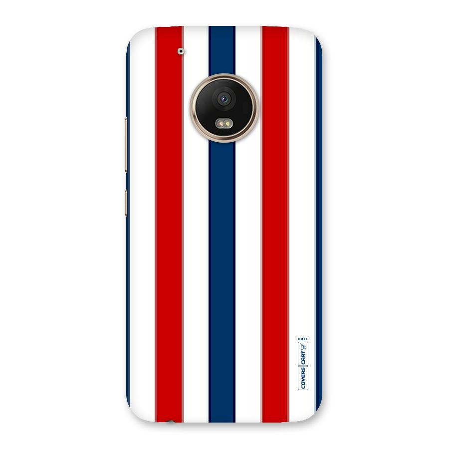 Tricolor Stripes Back Case for Moto G5 Plus