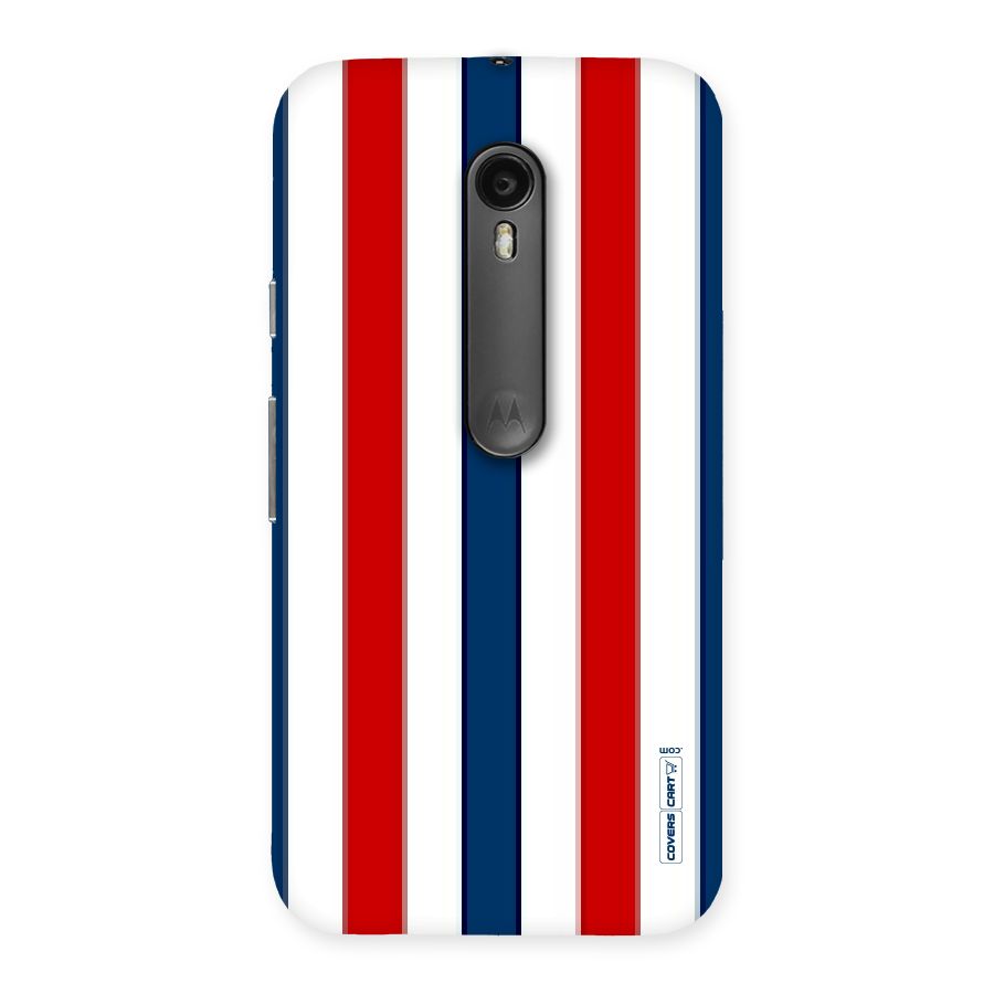 Tricolor Stripes Back Case for Moto G Turbo
