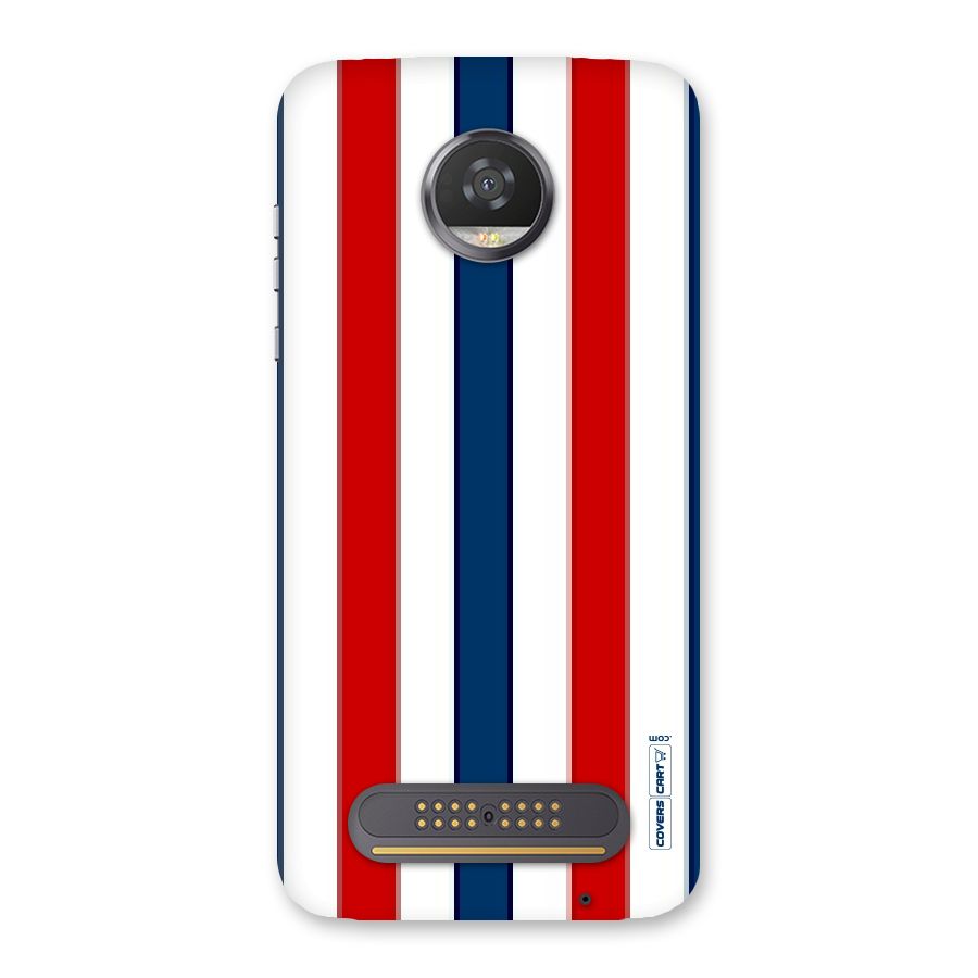 Tricolor Stripes Back Case for Moto Z2 Play