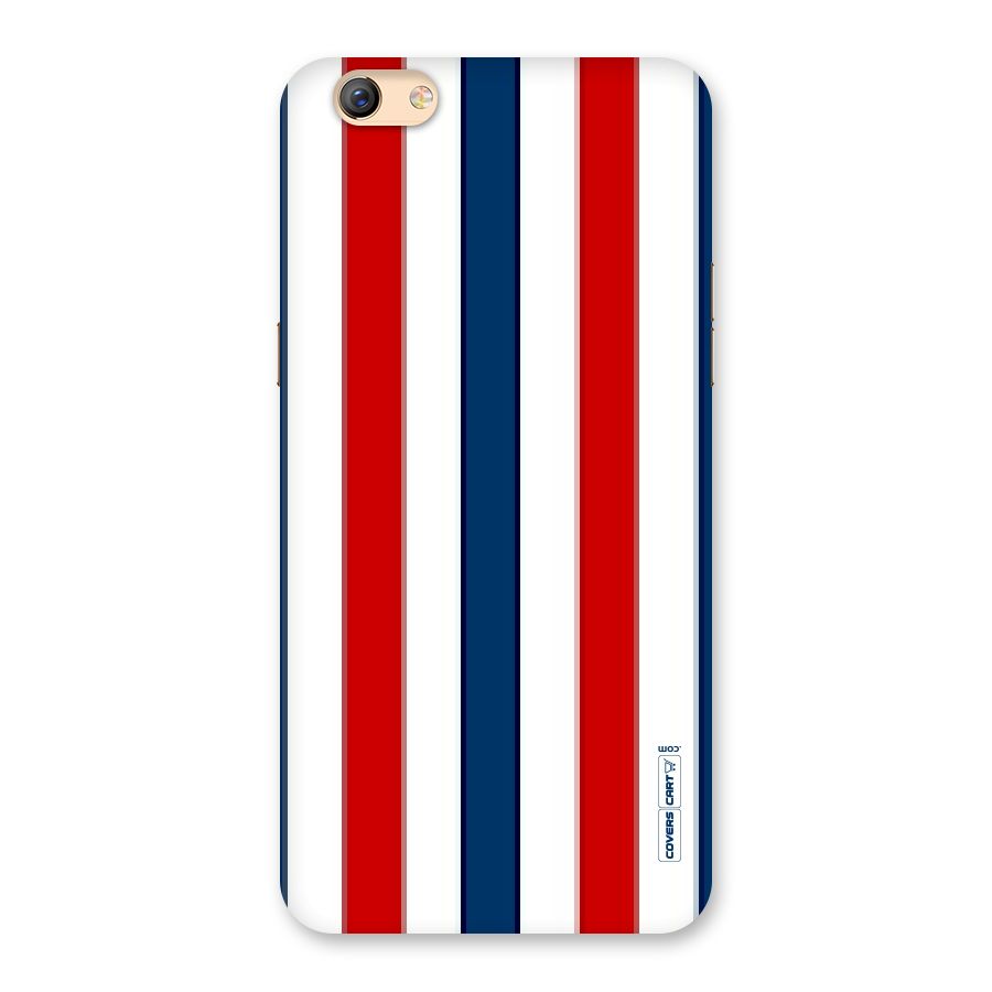 Tricolor Stripes Back Case for Oppo F3 Plus