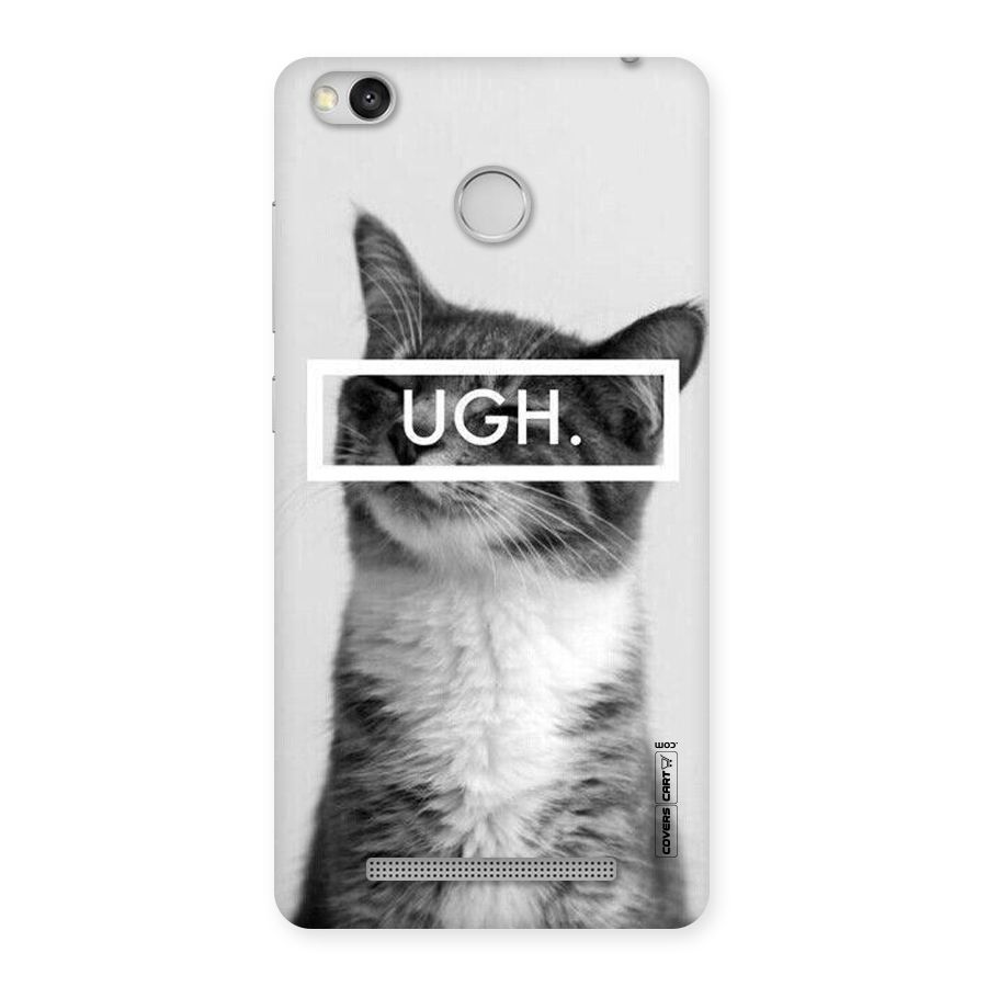 Ugh Kitty Back Case for Redmi 3S Prime