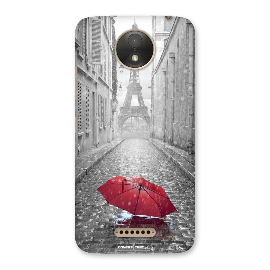 Umbrella Paris Back Case for Moto C Plus