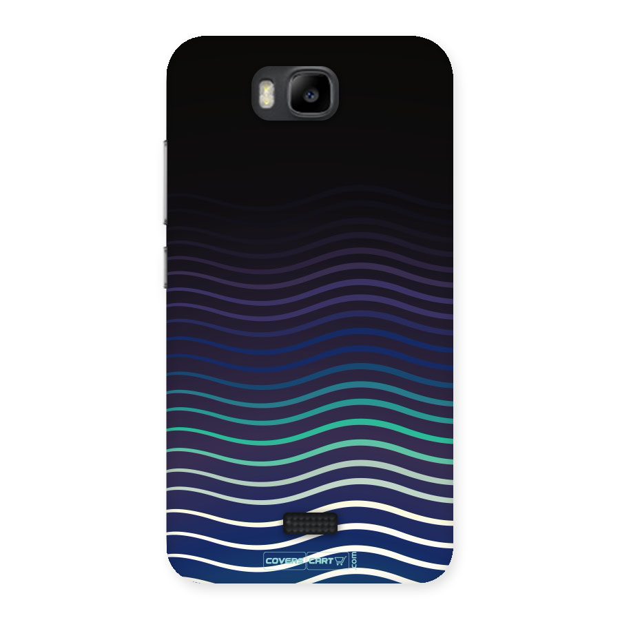 Wavy Stripes Back Case for Honor Bee