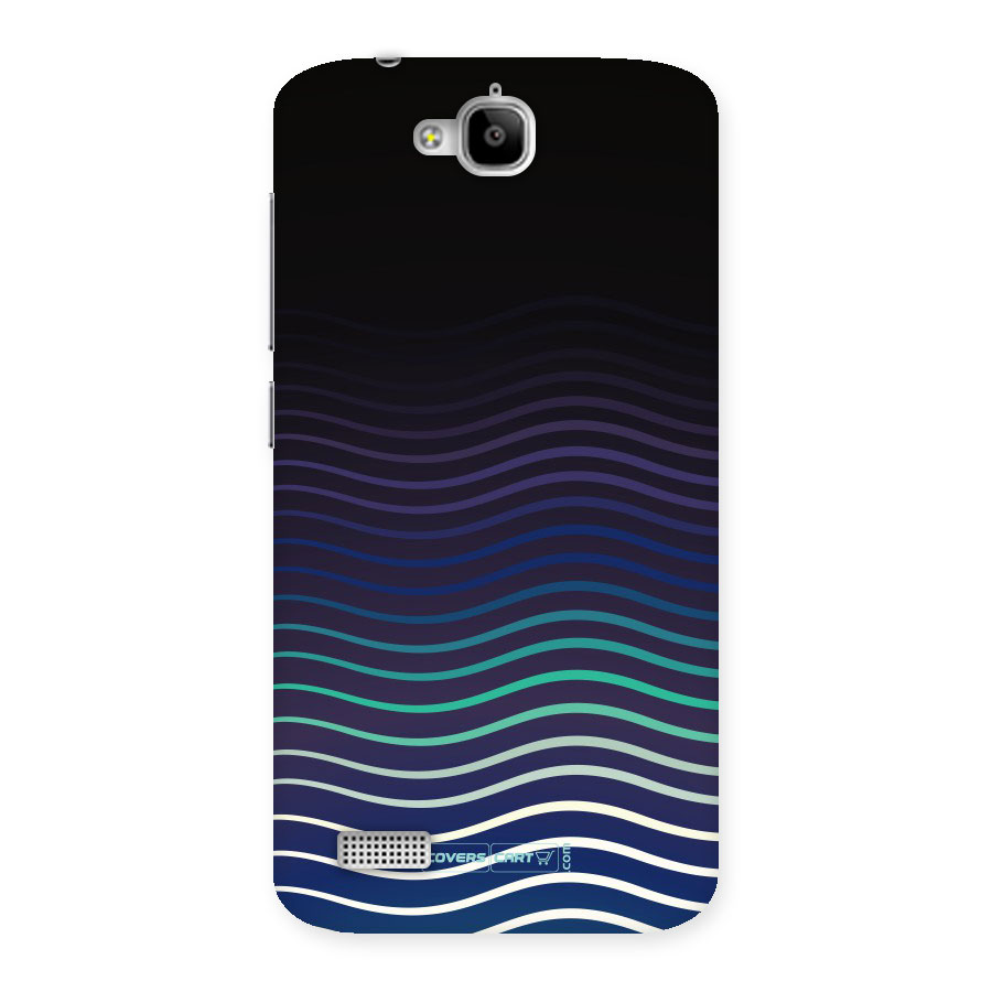 Wavy Stripes Back Case for Honor Holly