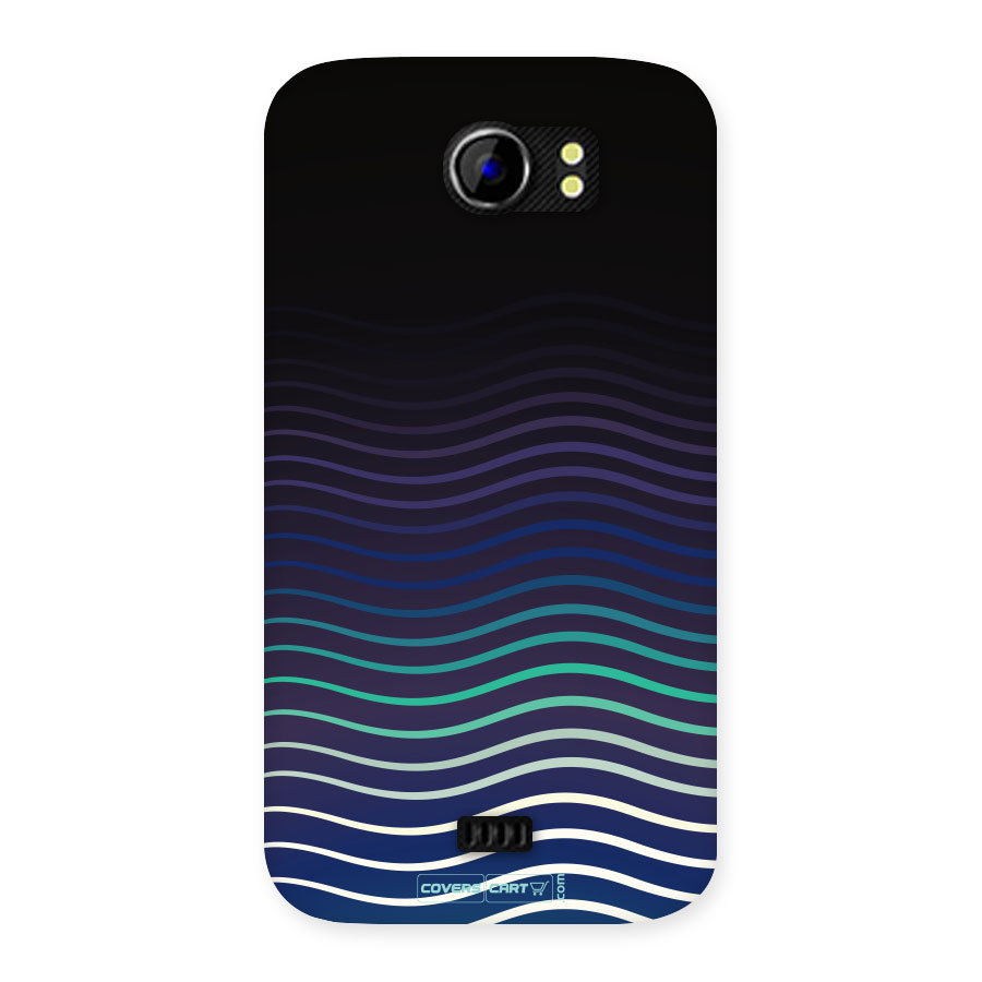 Wavy Stripes Back Case for Micromax A110 Canvas 2