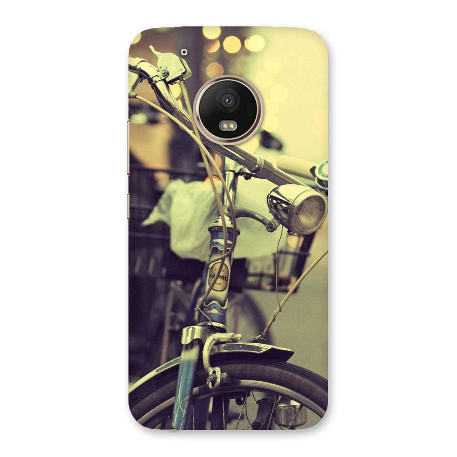 Vintage Bicycle Back Case for Moto G5 Plus