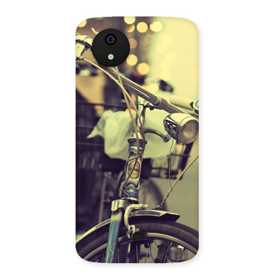 Vintage Bicycle Back Case for Micromax Canvas A1