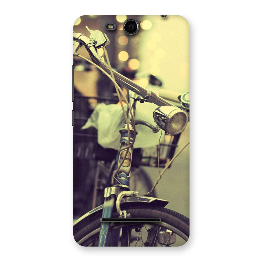 Vintage Bicycle Back Case for Micromax Canvas Juice 3 Q392