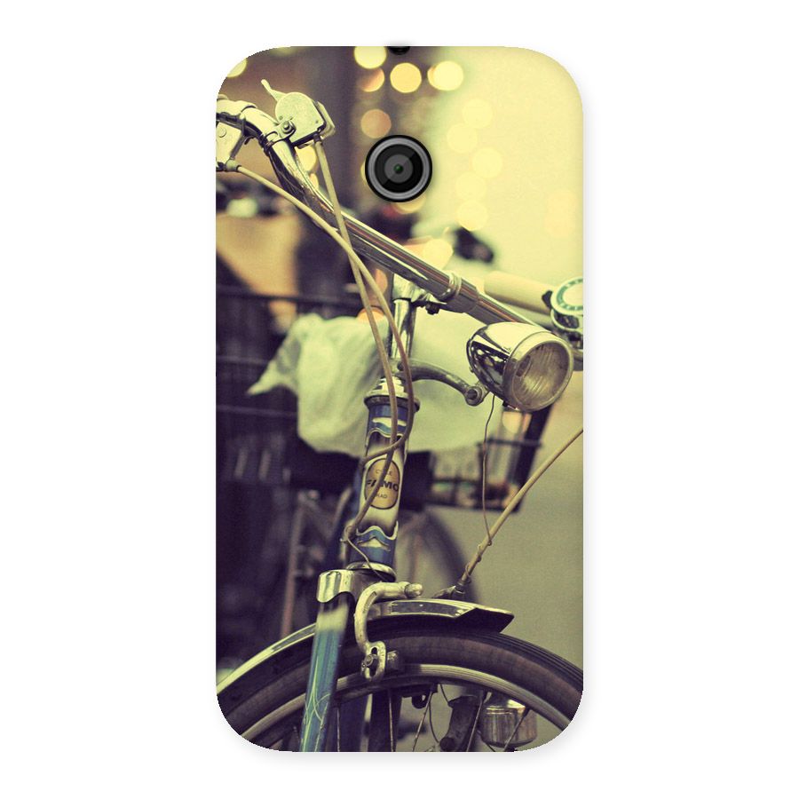 Vintage Bicycle Back Case for Moto E