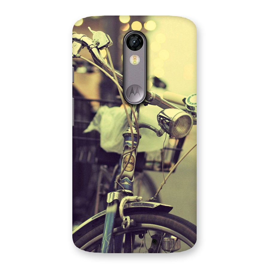 Vintage Bicycle Back Case for Moto X Force