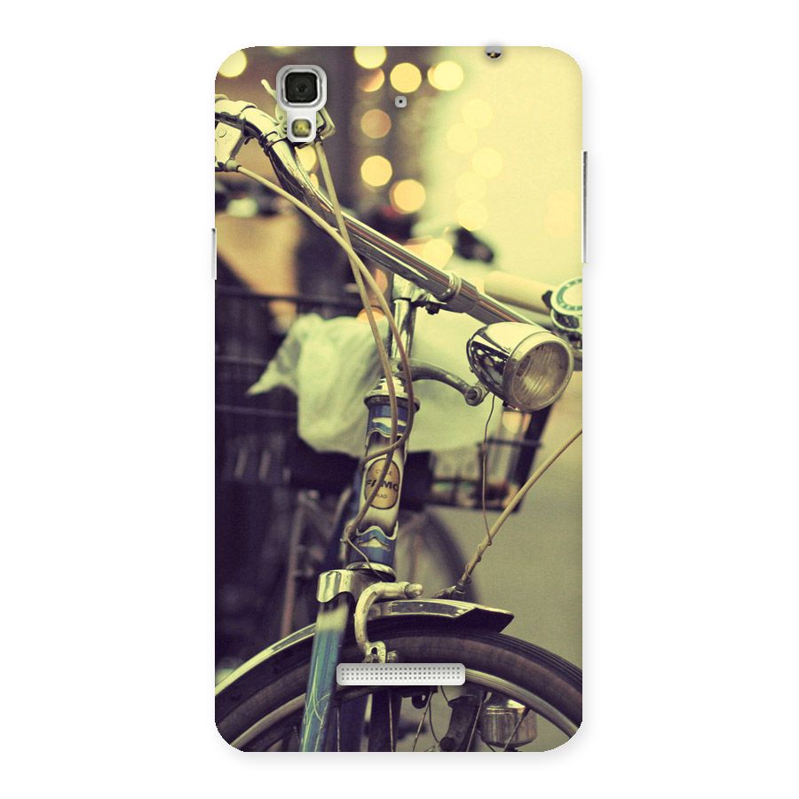 Vintage Bicycle Back Case for YU Yureka Plus