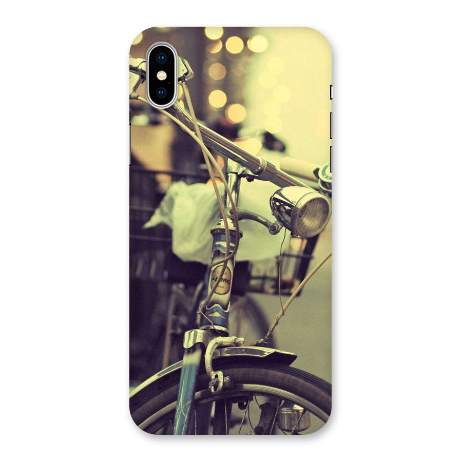 Vintage Bicycle Back Case for iPhone X