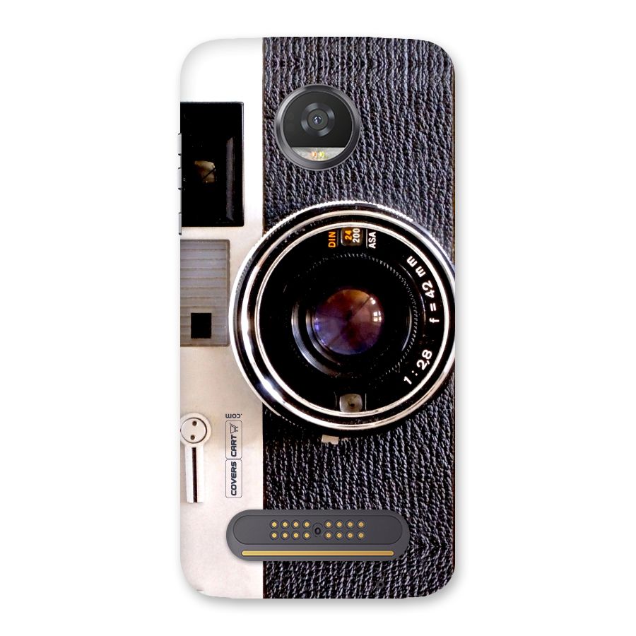 Vintage Camera Back Case for Moto Z2 Play