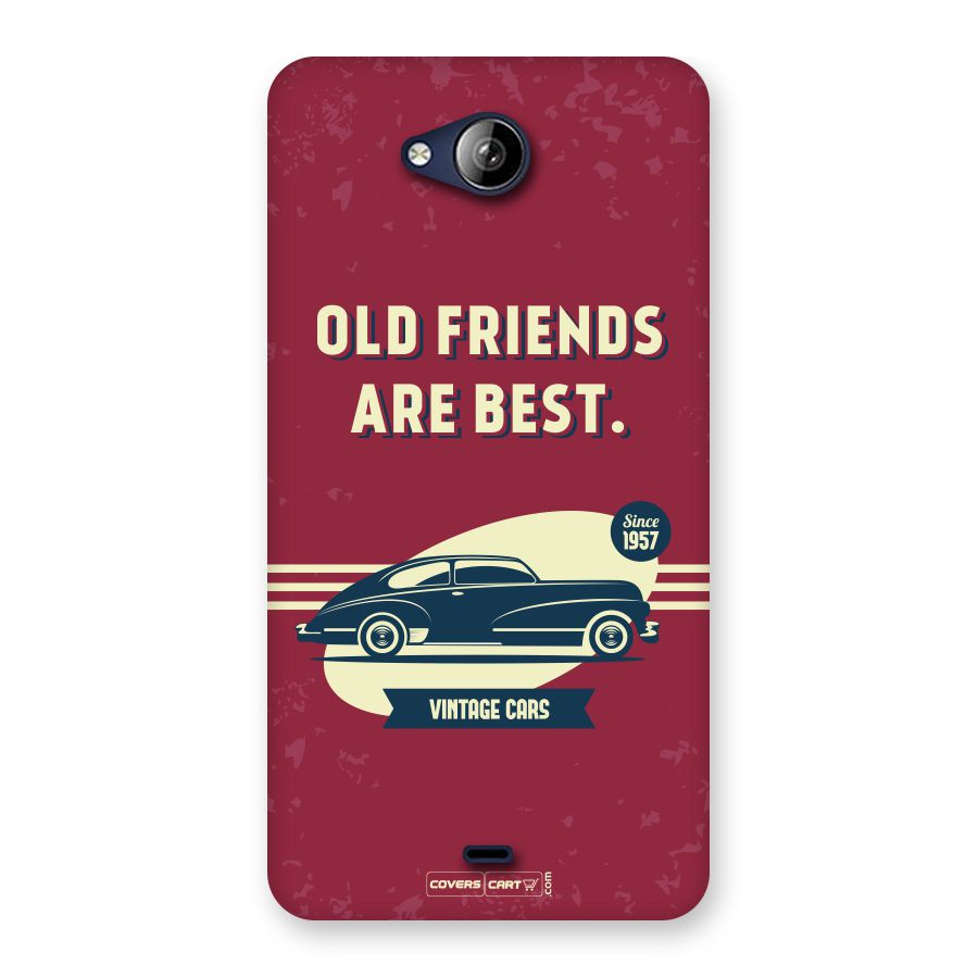 Old Friends Vintage Car Back Case for Canvas Play