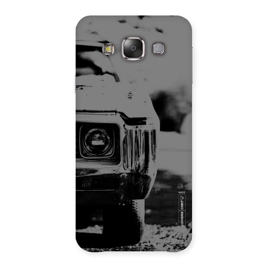 Vintage Car Black and White Back Case for Galaxy E7