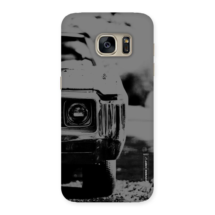 Vintage Car Black and White Back Case for Galaxy S7