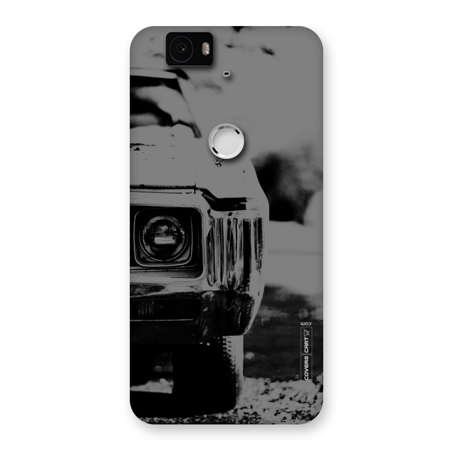 Vintage Car Black and White Back Case for Google Nexus-6P