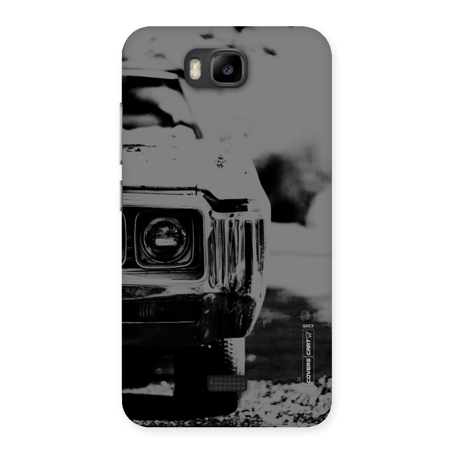Vintage Car Black and White Back Case for Honor Bee