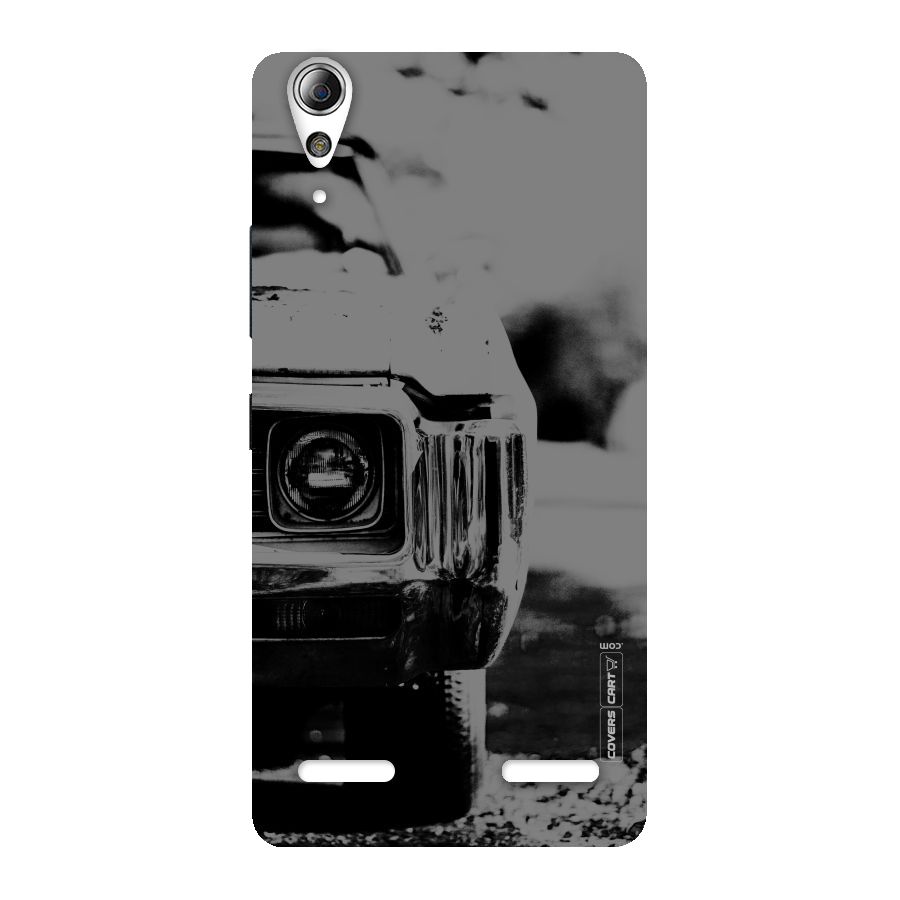 Vintage Car Black and White Back Case for Lenovo A6000 Plus