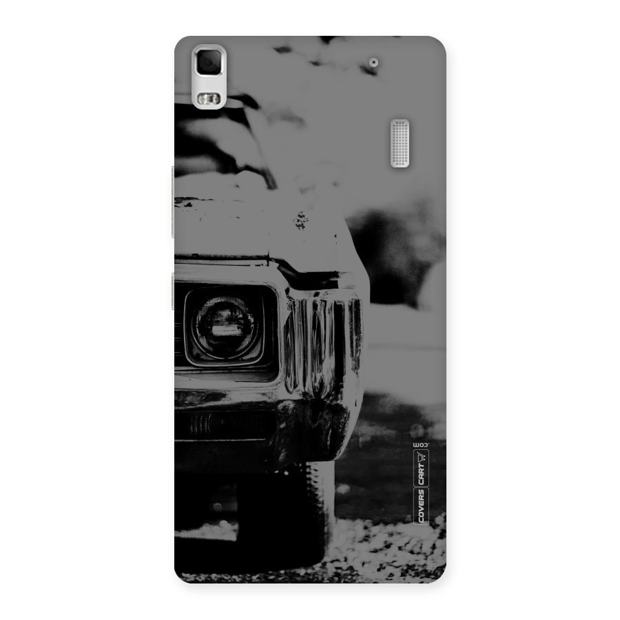Vintage Car Black and White Back Case for Lenovo A7000