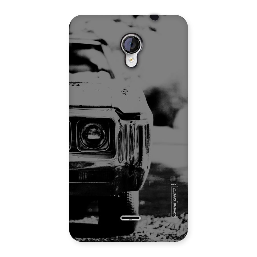 Vintage Car Black and White Back Case for Micromax Unite 2 A106