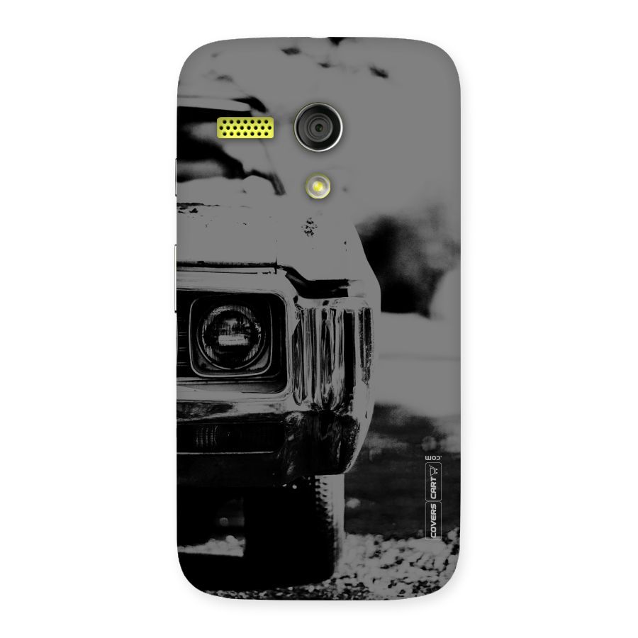 Vintage Car Black and White Back Case for Moto G
