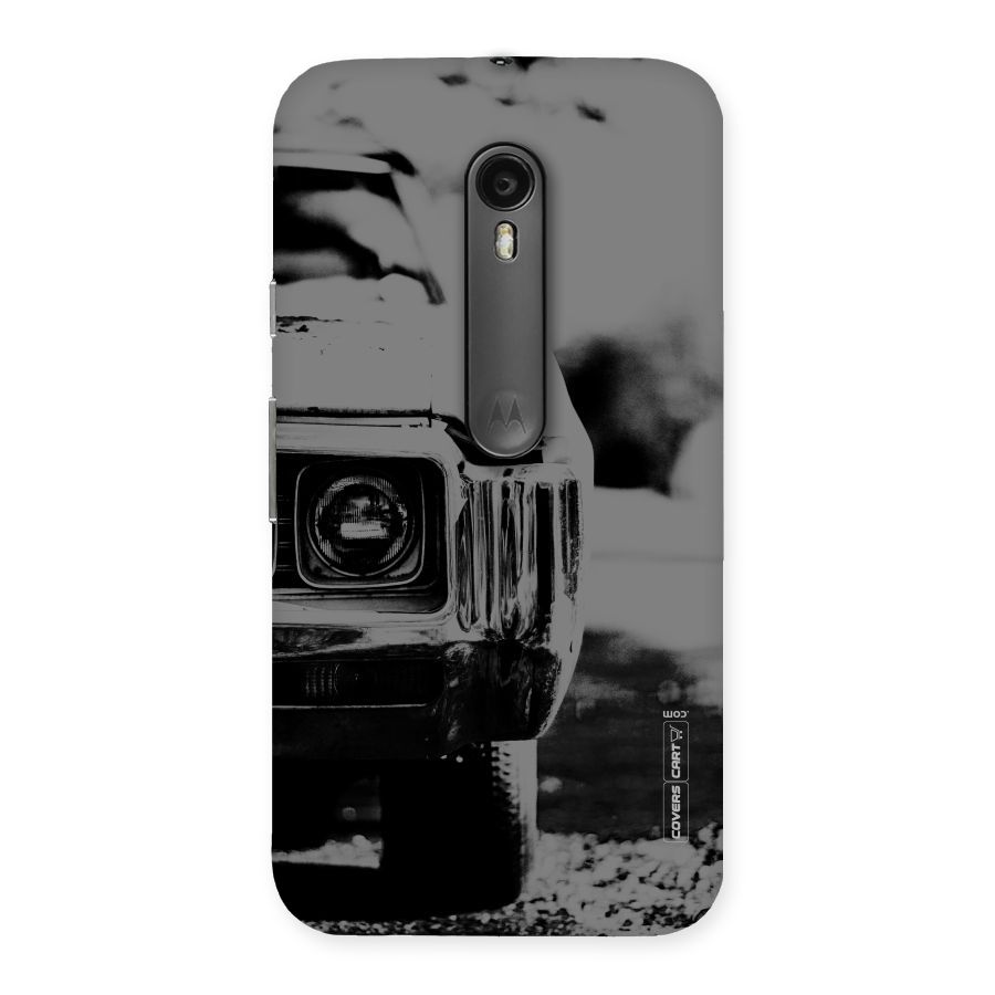Vintage Car Black and White Back Case for Moto G3