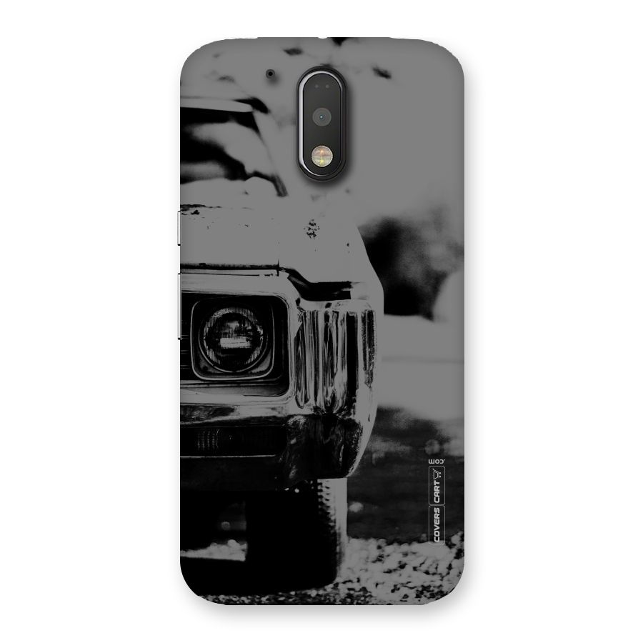 Vintage Car Black and White Back Case for Motorola Moto G4 Plus