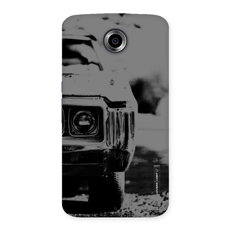 Vintage Car Black and White Back Case for Nexsus 6
