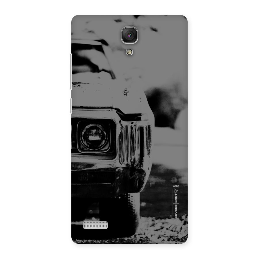 Vintage Car Black and White Back Case for Redmi Note