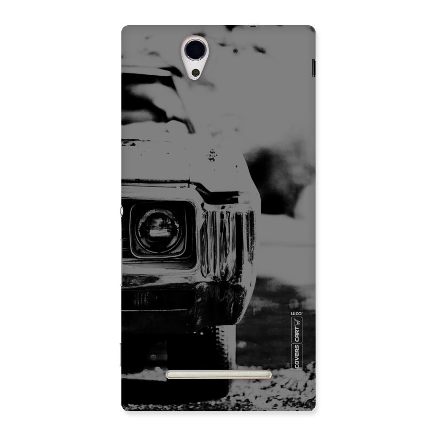 Vintage Car Black and White Back Case for Sony Xperia C3