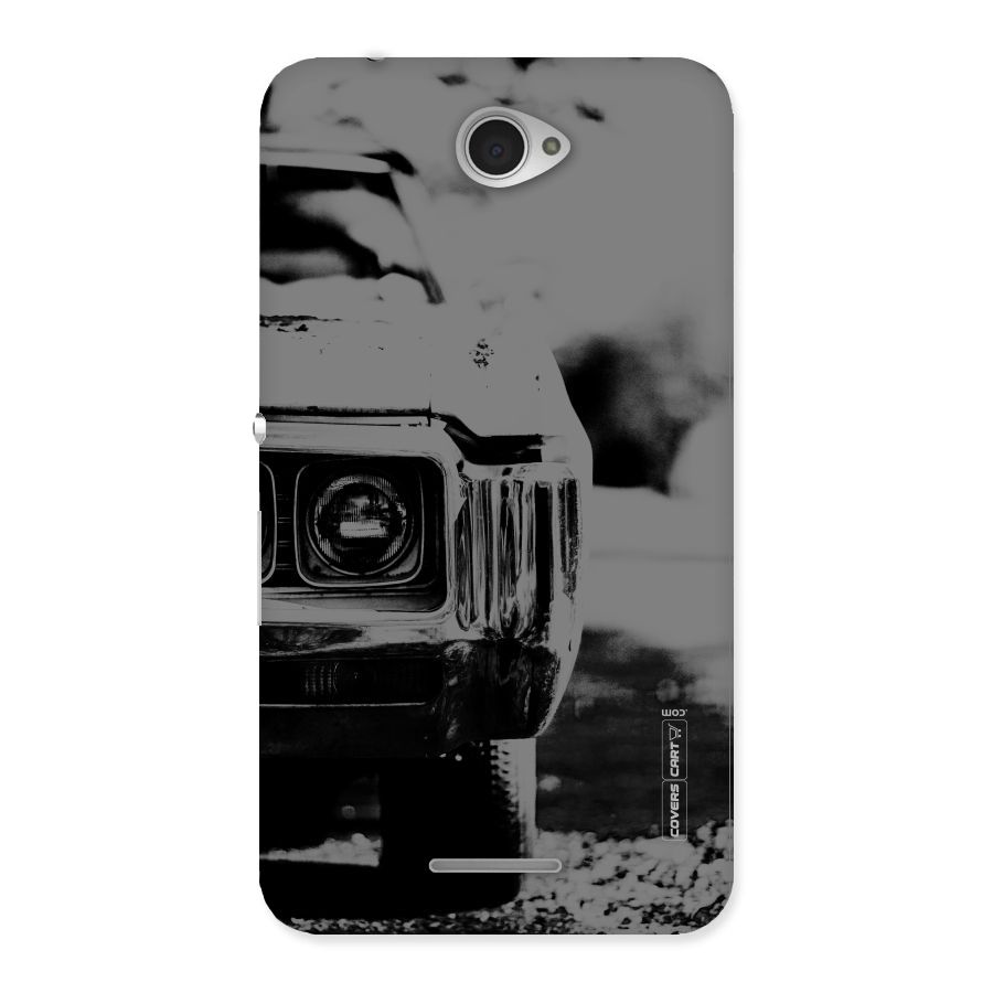 Vintage Car Black and White Back Case for Sony Xperia E4