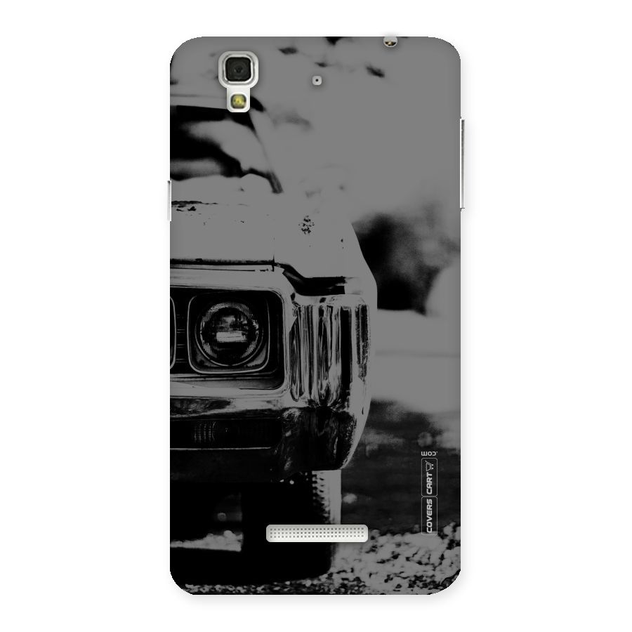 Vintage Car Black and White Back Case for YU Yureka Plus