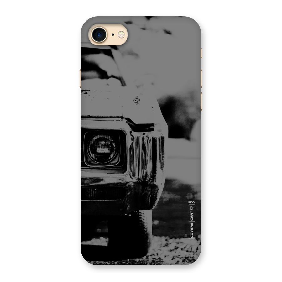 Vintage Car Black and White Back Case for iPhone 7