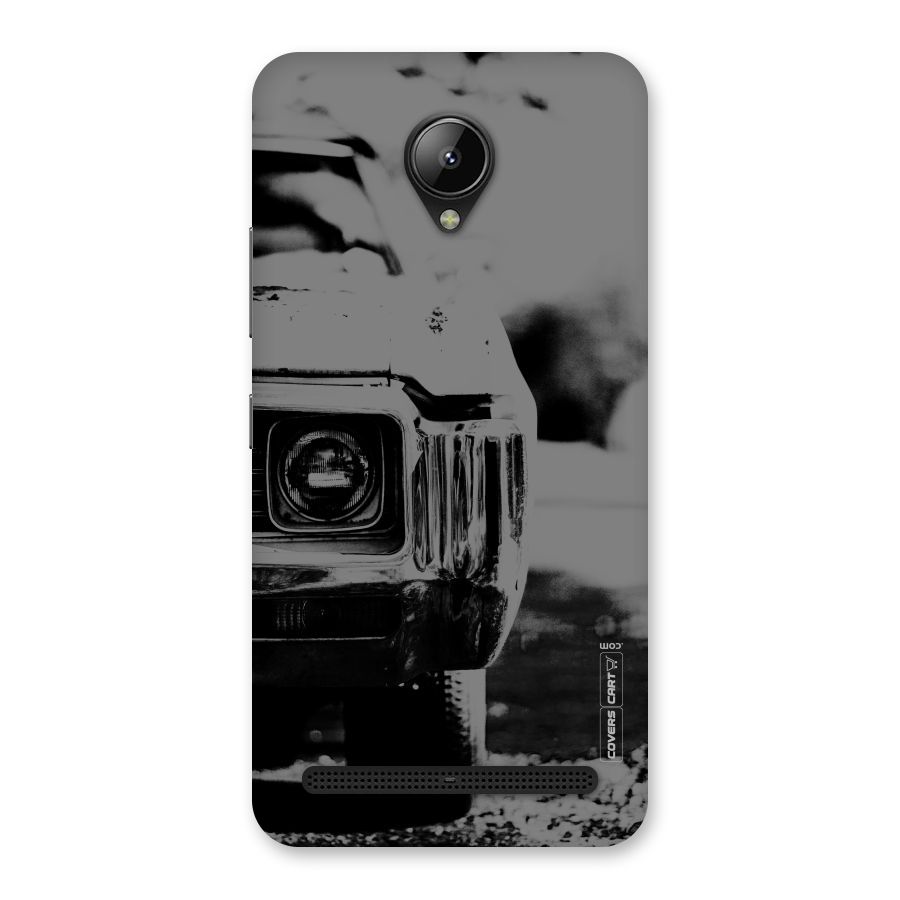 Vintage Car Black and White Back Case for Lenovo C2