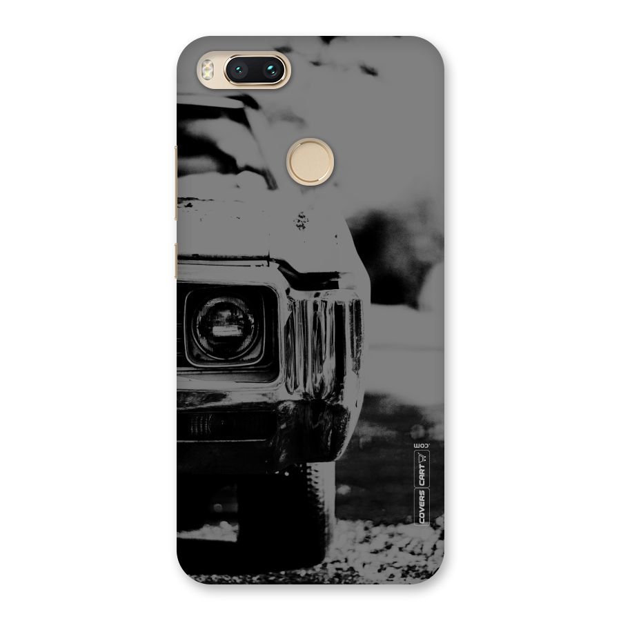Vintage Car Black and White Back Case for Mi A1