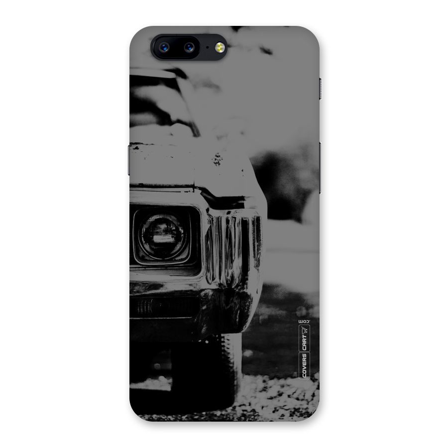 Vintage Car Black and White Back Case for OnePlus 5