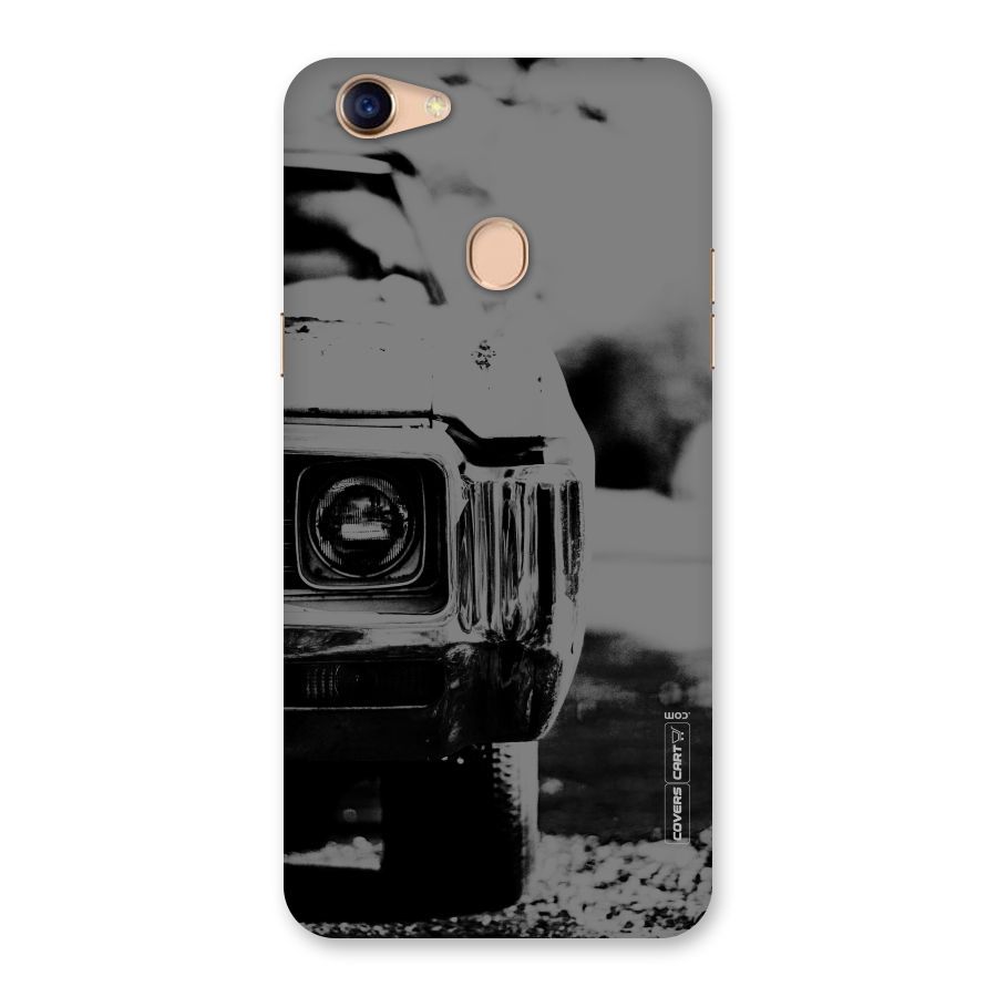 Vintage Car Black and White Back Case for Oppo F5