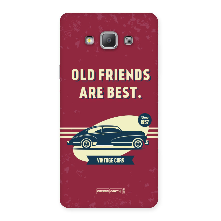 Old Friends Vintage Car Back Case for Galaxy A7