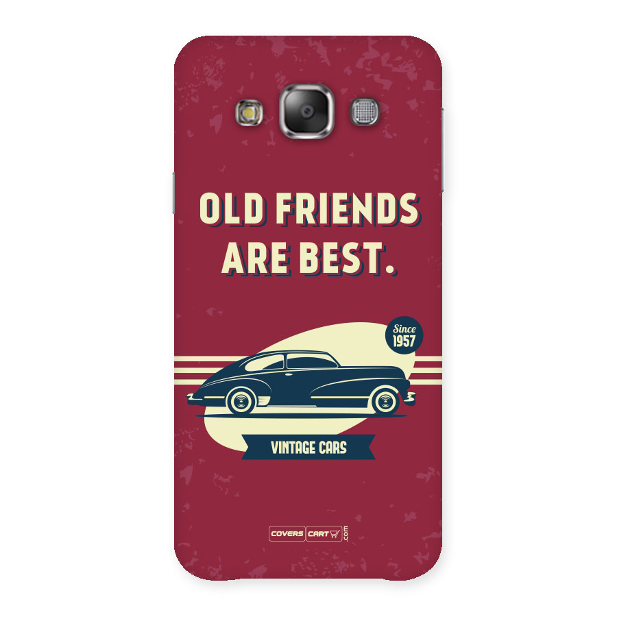 Old Friends Vintage Car Back Case for Galaxy E7