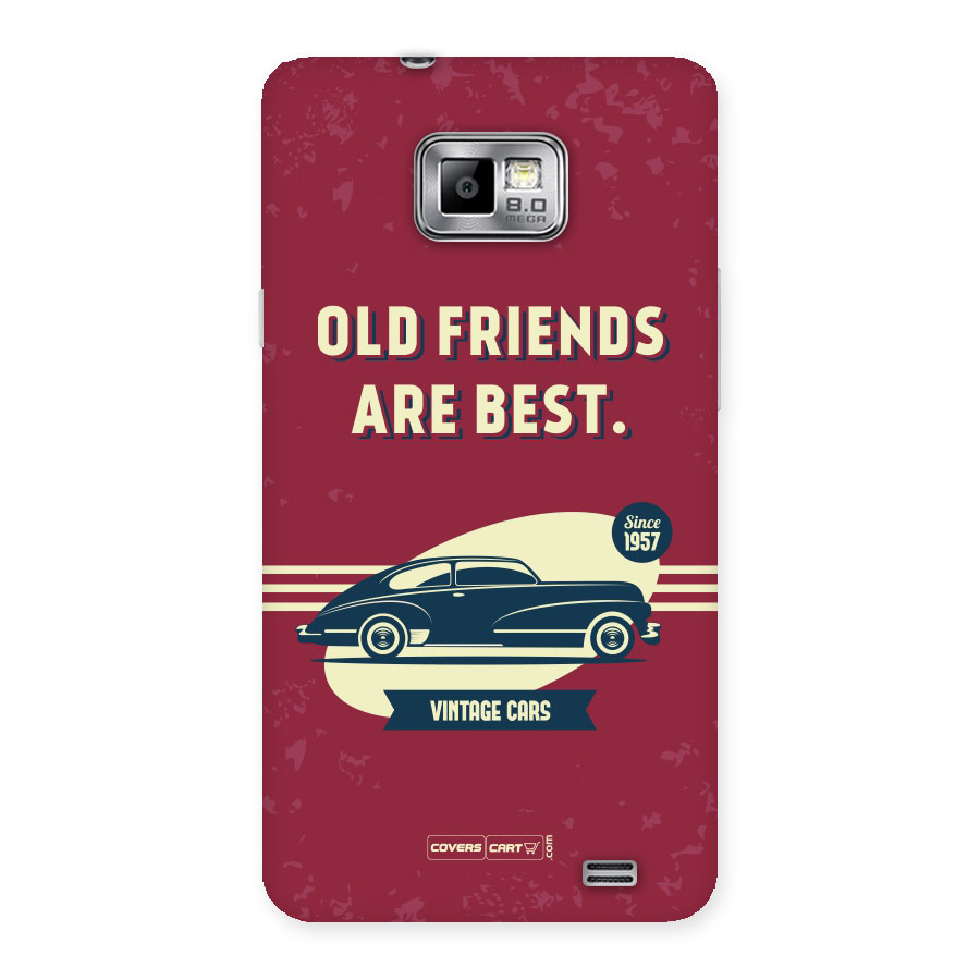 Old Friends Vintage Car Back Case for Galaxy S2