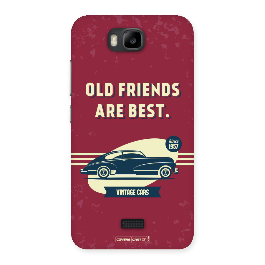 Old Friends Vintage Car Back Case for Honor Bee